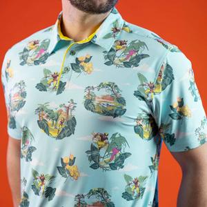 RSVLTS Savage Land All-Day Polo in Blue — front view