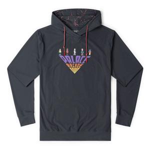 RSVLTS Palace Arcade Performance Hoodie in Gray — front view