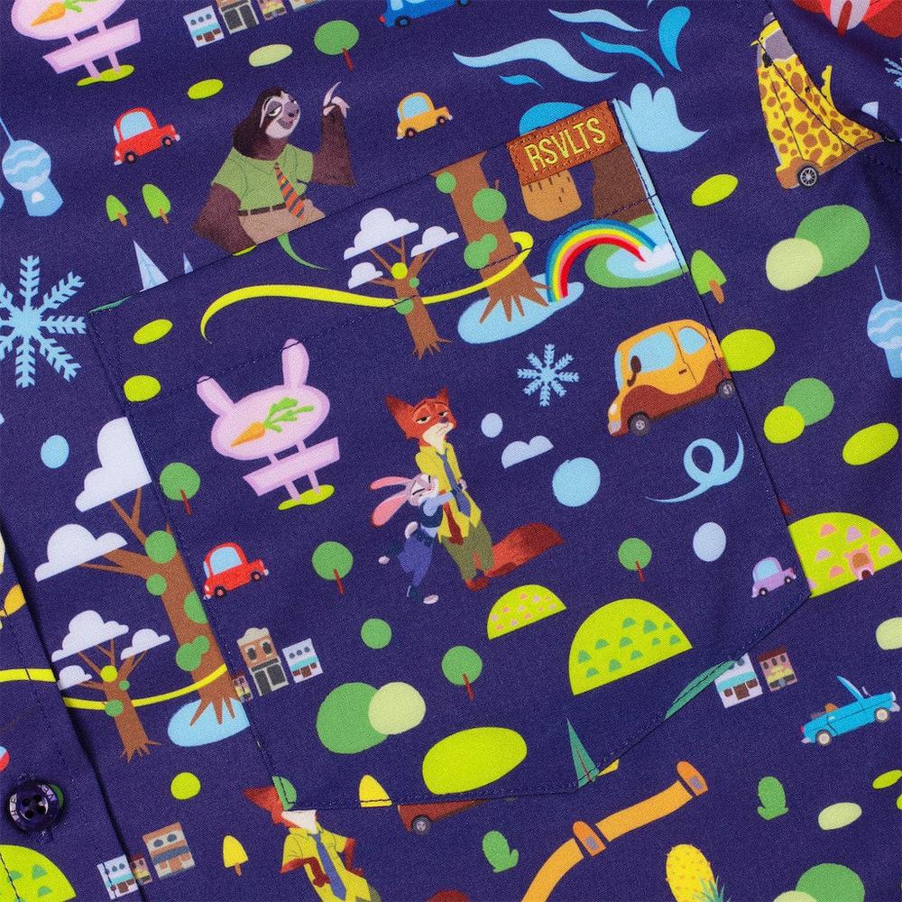 RSVLTS Urban Jungle KUNUFLEX Short Sleeve Shirt in Multicolor — detail 4