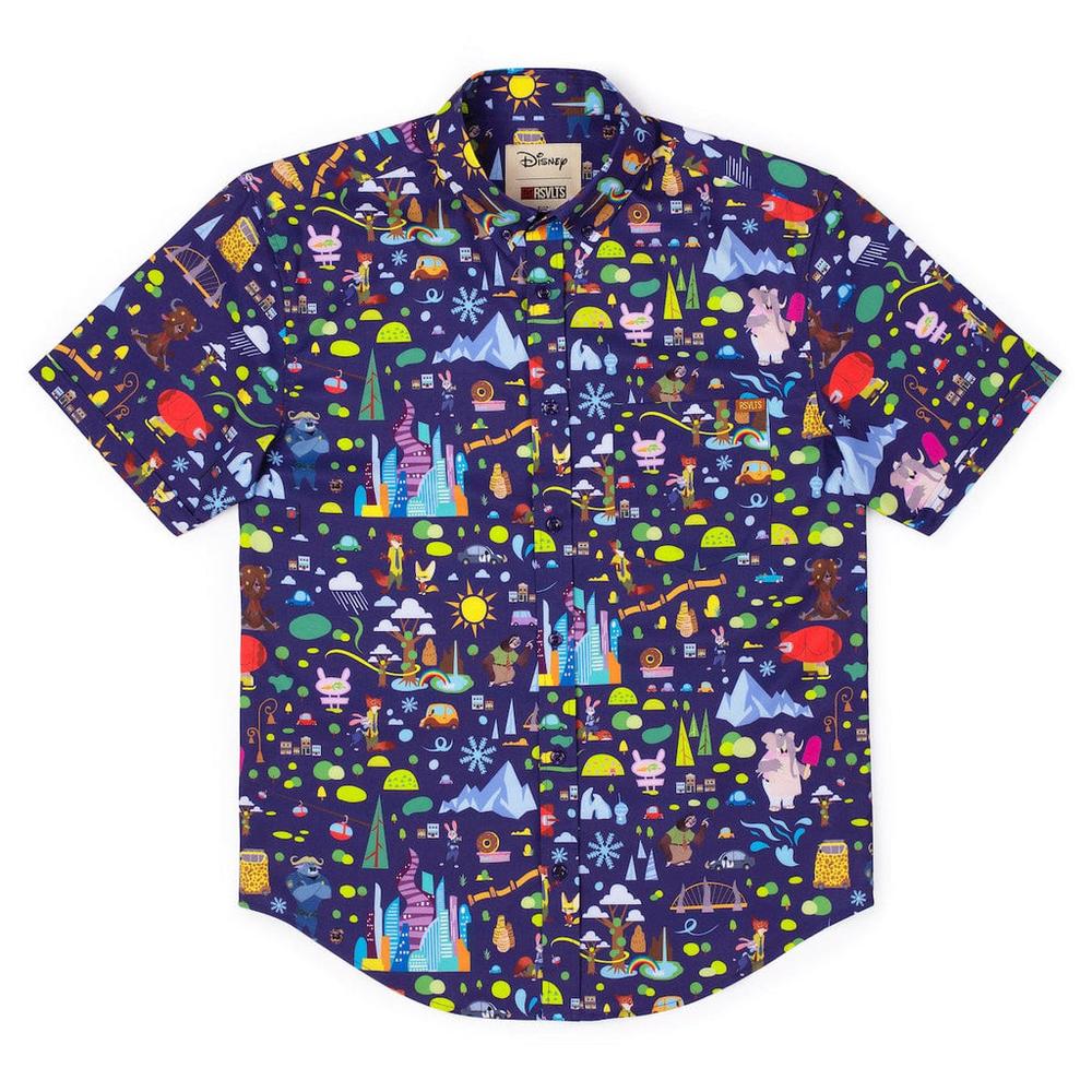RSVLTS Urban Jungle KUNUFLEX Short Sleeve Shirt in Multicolor — detail 6