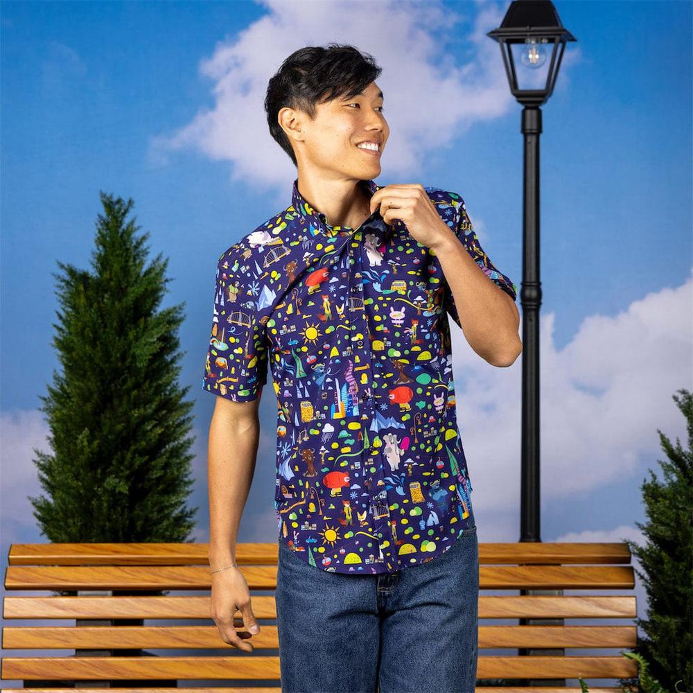 RSVLTS Urban Jungle KUNUFLEX Short Sleeve Shirt in Multicolor — detail 3