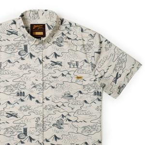 RSVLTS It’s the Mileage KUNUFLEX Short Sleeve Shirt in White — front view