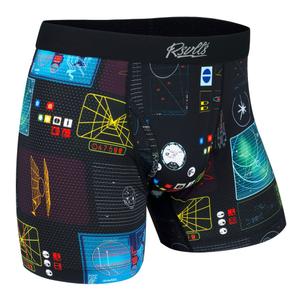 RSVLTS Battle of Yavin Single-Pack Boxer Briefs in Black — front view