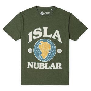RSVLTS Isla Nublar Crewneck Tee in Green — front view