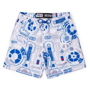 RSVLTS R2 Deconstructed Hybrid Shorts in Blue — front view