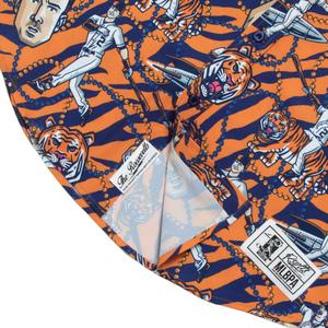 RSVLTS Alex Bregman KUNUFLEX Short Sleeve Shirt in Orange — front view