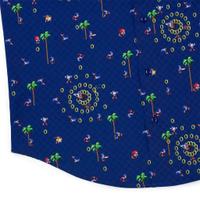 RSVLTS Sonic Interrupted KUNUFLEX Short Sleeve Shirt in Blue — detail 9