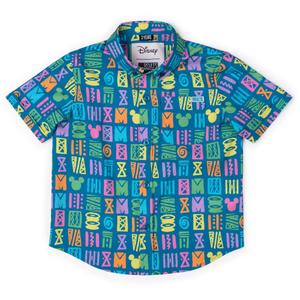 RSVLTS Mickey's Surfside Summer Preschool KUNUFLEX Short Sleeve Shirt in Blue — front view