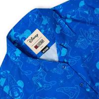 RSVLTS Sketches in the Stars Women's KUNUFLEX Short Sleeve Shirt in Blue — detail 4