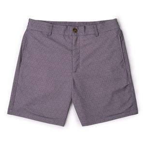 RSVLTS Violet Vacay (Faded) Bamboo Resort Shorts in Purple — front view