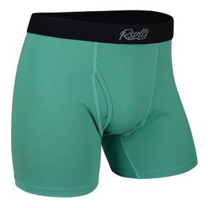 RSVLTS Lagoon Single-Pack Boxer Briefs in Green — front view