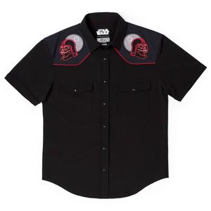 RSVLTS The Ultimate Weapon Roper Short Sleeve Shirt in Black — front view