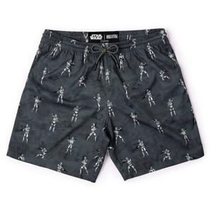 RSVLTS Clone Meme Hybrid Shorts in Gray — front view