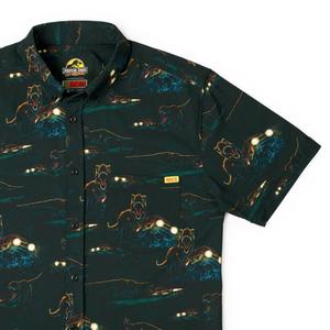 RSVLTS Must Go Faster KUNUFLEX Short Sleeve Shirt in Black — front view