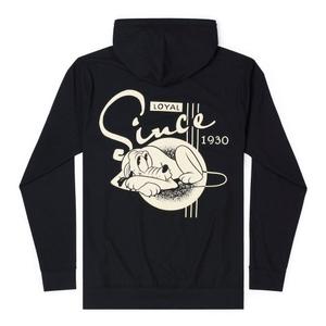 RSVLTS Loyal Since 1930 Performance Hoodie in Black — front view