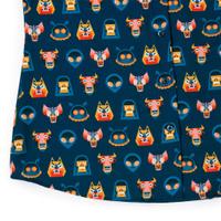 RSVLTS Tales from the Cryptids Women's KUNUFLEX Short Sleeve Shirt in Blue — detail 6