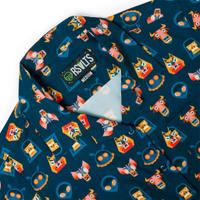 RSVLTS Tales from the Cryptids Women's KUNUFLEX Short Sleeve Shirt in Blue — detail 5