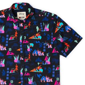 RSVLTS Zero to Hero KUNUFLEX Short Sleeve Shirt in Blue — front view