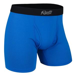 RSVLTS Aegean Sea Single-Pack Boxer Briefs in Blue — front view