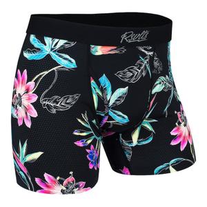 RSVLTS Spring Sketches Single-Pack Boxer Briefs in Black — front view