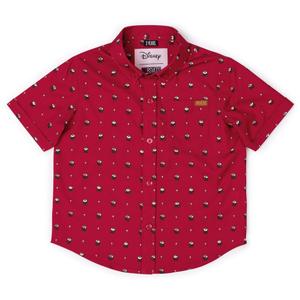 RSVLTS Lil Lemmings Preschool KUNUFLEX Short Sleeve Shirt in Red — front view