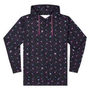 RSVLTS Mjolnir & Stormbreaker Performance Hoodie in Black — front view