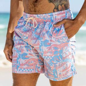 RSVLTS Positano Hybrid Shorts in Blue — front view