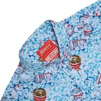RSVLTS Dad’s Cooler KUNUFLEX Short Sleeve Shirt in Blue — detail 6