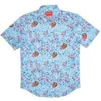 RSVLTS Dad’s Cooler KUNUFLEX Short Sleeve Shirt in Blue — detail 2