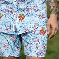 RSVLTS Dad’s Cooler KUNUFLEX Short Sleeve Shirt in Blue — detail 5