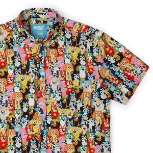 RSVLTS Primary Pals KUNUFLEX Short Sleeve Shirt in Multicolor — front view