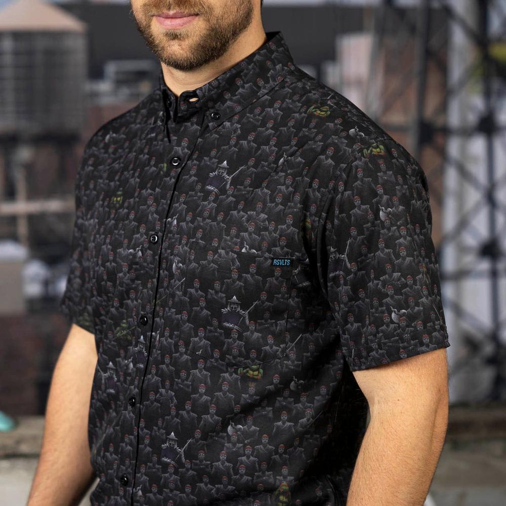 RSVLTS Fear the Foot KUNUFLEX Short Sleeve Shirt in Black — detail 7