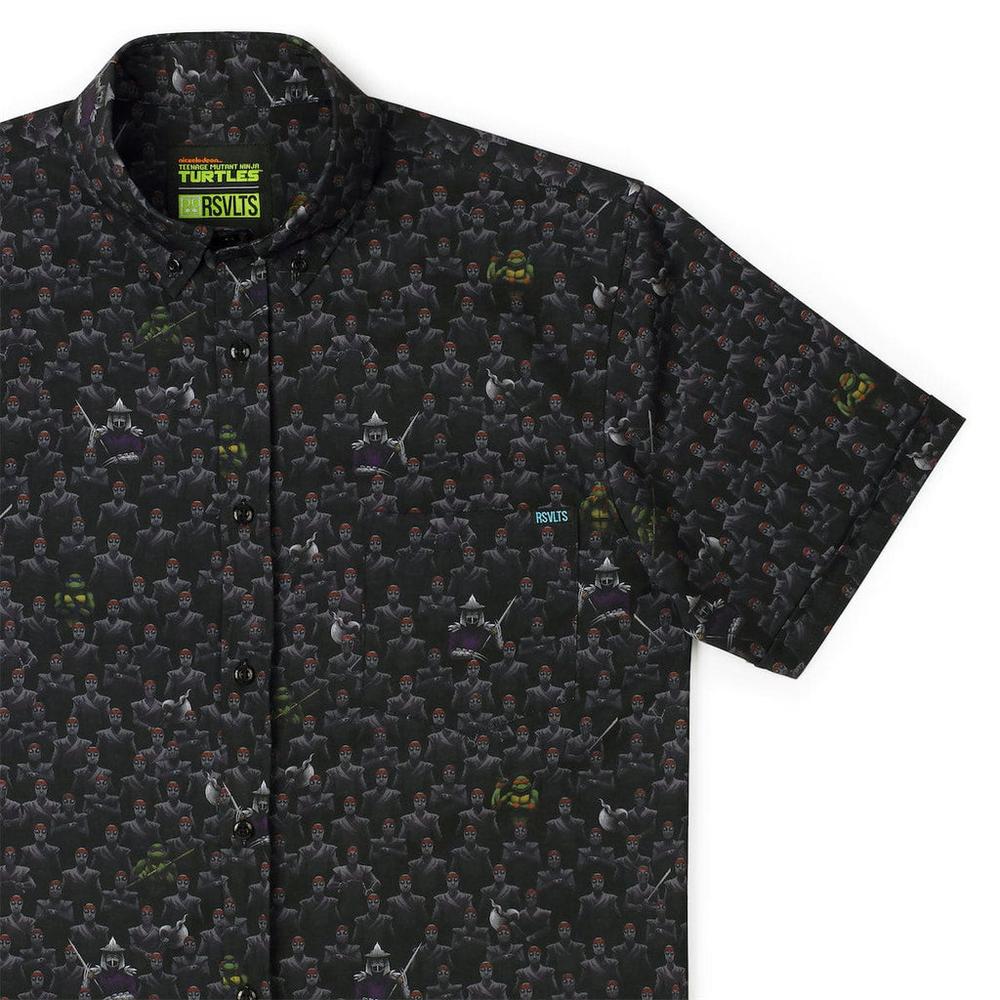 RSVLTS Fear the Foot KUNUFLEX Short Sleeve Shirt in Black — front view