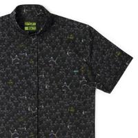 RSVLTS Fear the Foot KUNUFLEX Short Sleeve Shirt in Black — front view