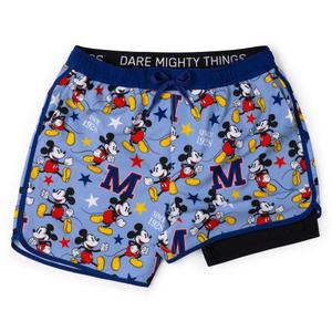 RSVLTS M-azing Mickey V2 Lined Training Shorts in Blue — front view