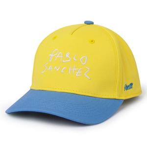 RSVLTS The Secret Weapon 5-Panel Curved Brim Hat in Blue — front view