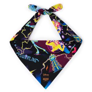 RSVLTS Powerline Dog Bandana in Black — front view