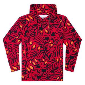 RSVLTS Maul Markings Performance Hoodie in Black — front view