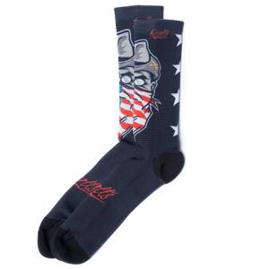 RSVLTS The Rough Rider Crew Socks in Blue — front view