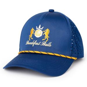 RSVLTS Breakfast Balls BC Trucker Hat in Blue — front view