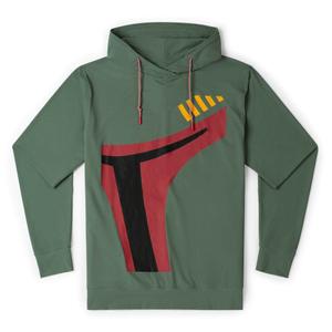RSVLTS Boba Fett Helmet Performance Hoodie in Green — front view