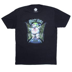RSVLTS Roast Him! Crewneck Tee in Black — front view