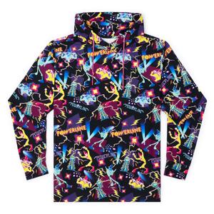 RSVLTS Powerline Performance Hoodie in Black — front view
