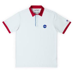 RSVLTS The A-Polo Project All-Day Polo in White — front view