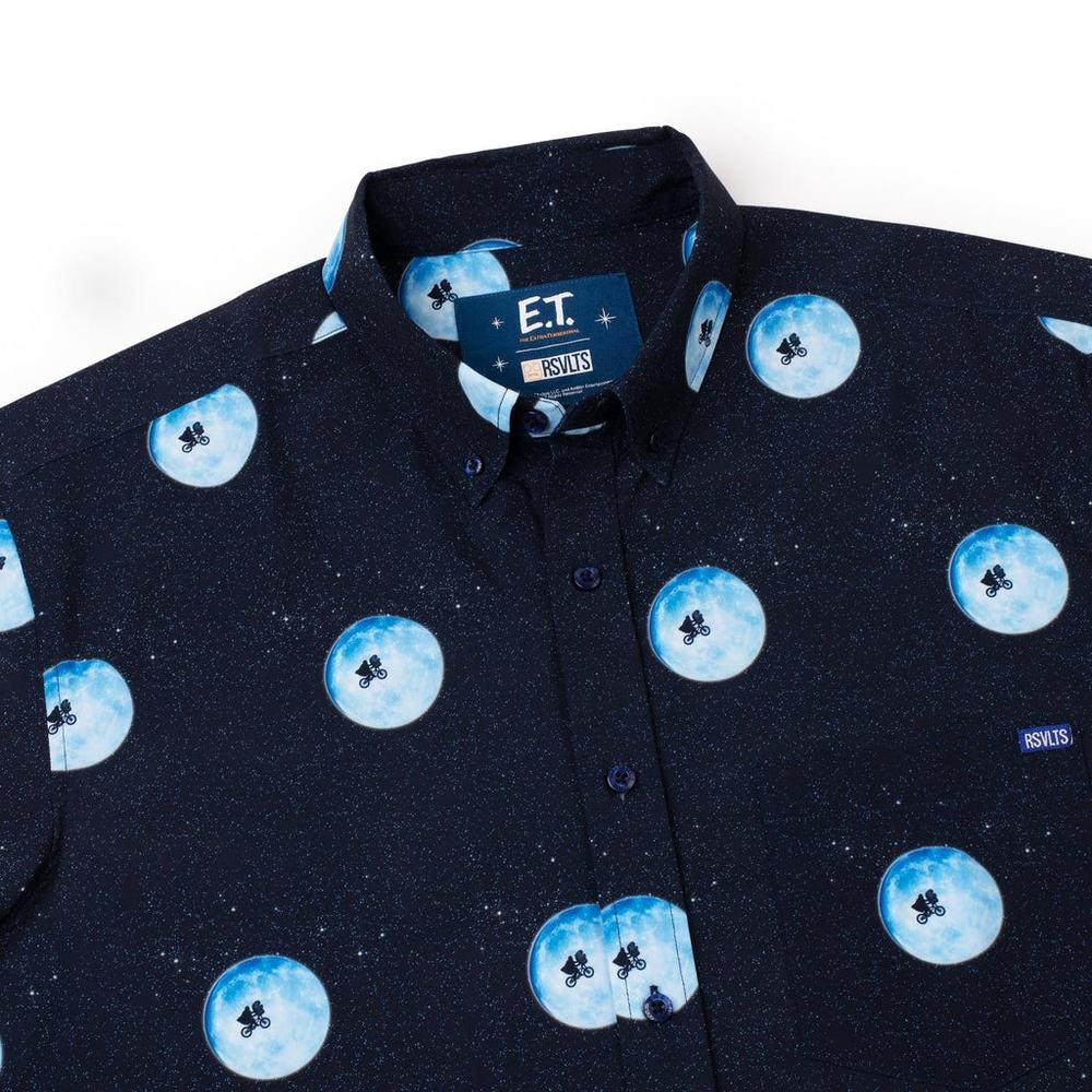 RSVLTS The Extra-Terrestrial KUNUFLEX Short Sleeve Shirt in Blue — detail 7