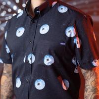 RSVLTS The Extra-Terrestrial KUNUFLEX Short Sleeve Shirt in Blue — detail 5