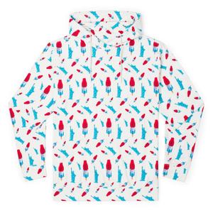 RSVLTS America Pops & Freedom Performance Hoodie in Blue — front view