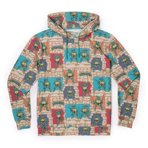 RSVLTS Cowabunga Covers Performance Hoodie in Brown — front view
