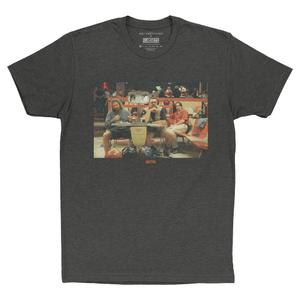 RSVLTS Men At Work Crewneck Tee in Black — front view