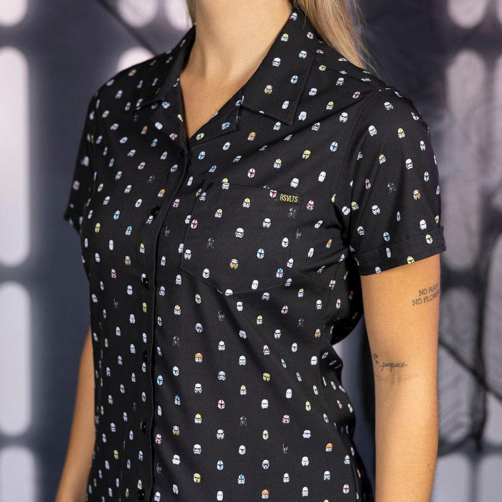 RSVLTS Lil Troopers (Dark Side) Women's KUNUFLEX Short Sleeve Shirt — detail 7
